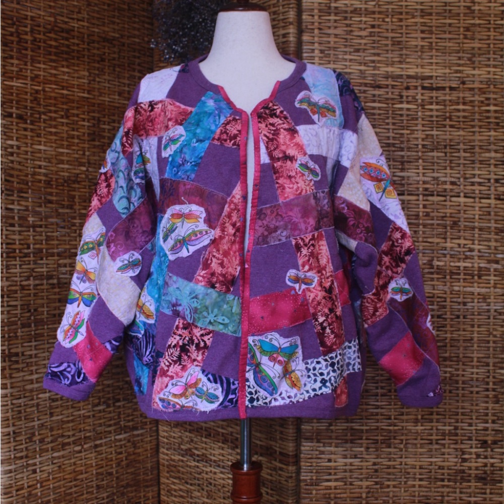Vibrant Patchwork Women's Jacket - image 2